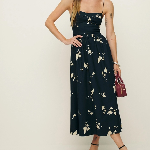 Reformation Cotton Vinny Dress, Lover print - Size 4 - Picture 8 of 9